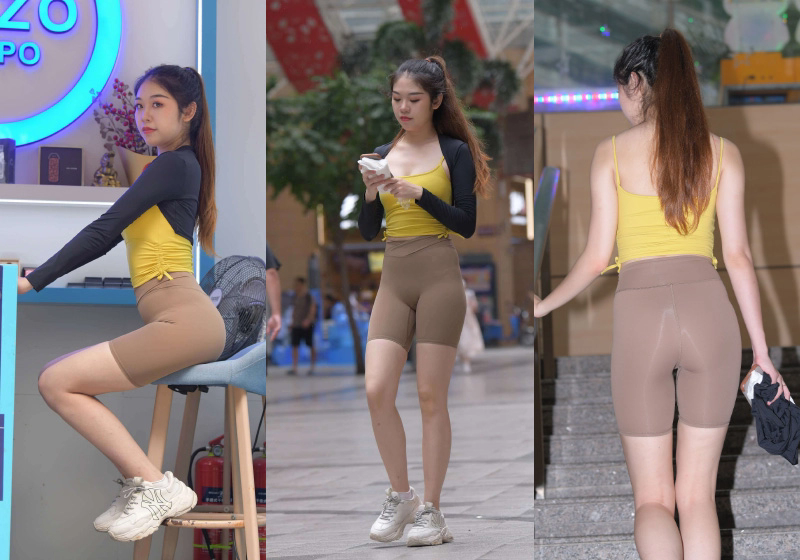1043、[街拍]M950.灰色短裤女孩[图片645P14.4G]